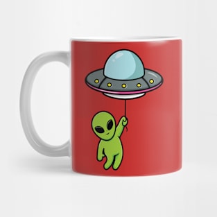 Funny UFO Alien Desing Mug